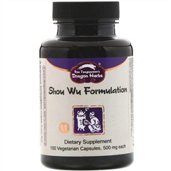 Dragon Herbs, Shou Wu Formulation, 500 mg, 100 Vegetarian Capsules