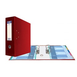 Папка-регистратор 125 мм "Classic" PVC красный с 2-мя арочными механизмами 251543 Expert Complete