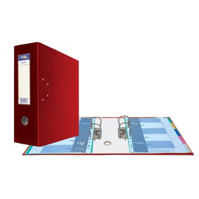 Папка-регистратор 125 мм "Classic" PVC красный с 2-мя арочными механизмами 251543 Expert Complete