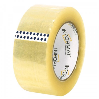 Клейкая лента 48 мм х 132 м прозрачная 45 мкм T48132-02 inФОРМАТ