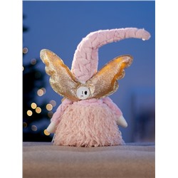 Фигура текстиль «Кукла в розовом» 70 см, 6 LED, от батареек AG10×3, свечение тёплое белое