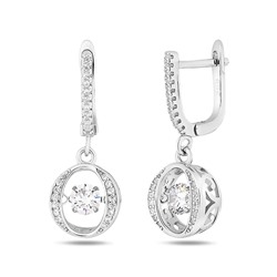 Серьги, куб.циркон., BY-3179