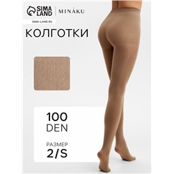 Женские колготки MINAKU 100 ден, бежевые, размер 2/S