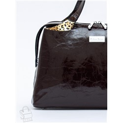 Сумка женская кожаная 9613-1S coffee Velina Fabbaino-Safenta