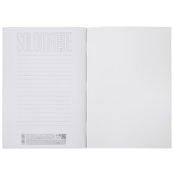 Тетрадь А4  48л клетка soft-touch "SoloMatte. Черный бархат" (092936) Хатбер