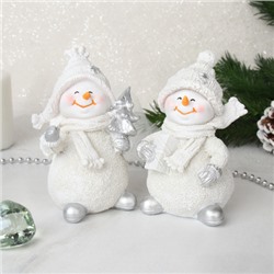 Фигурка Снеговик 10 см / S2220 /уп 2/240/Новый год