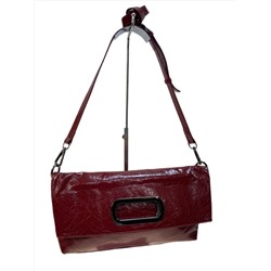 Женская сумка из натуральной кожи, цвет красный