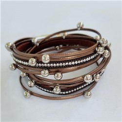 Браслет на руку,  цвет: коричневый, арт.748.385