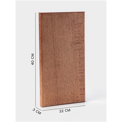 Доска разделочная Magistro, 40×22×3 см, дерево цельный массив бука