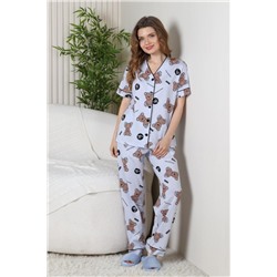 Пижама Амальфи-2 (Серый)