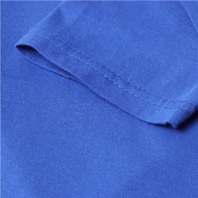 Футболка детская однотонная BONITO, синяя, рост 104 см