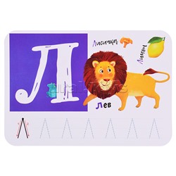 IQ Многоразовые карточки с маркером. 5+ Первая Азбука