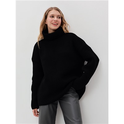 Джемпер женский MINAKU: Casual collection, чёрный, размер 42