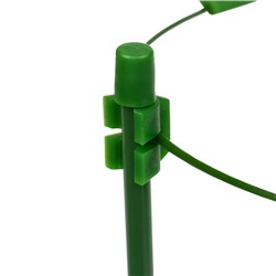 Кустодержатель, d=32–30–28–26–24 см, h=150 см, 5 колец, металл, зелёный, Greengo