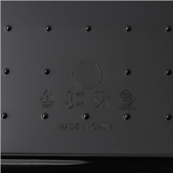 Контейнер для хранения с крышкой LaDо́m «Лаконичность», 28.5×11×10.5 см, цвет тёмно - серый