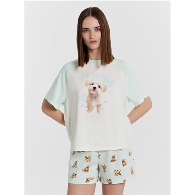 КОМПЛЕКТ ЖЕНСКИЙ (ФУТБОЛКА, ШОРТЫ) 592535