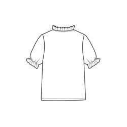 Блузка текстильная для девочек