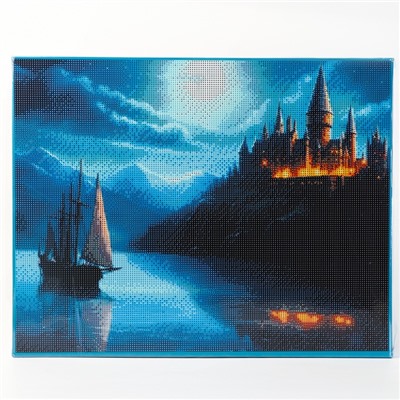 Алмазная вышивка полное заполнение «Сказочный замок», на раме, 40×50 см