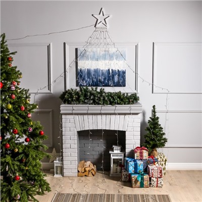 Светодиодная фигура «Комета» 3.5 м, пластик, 9 нитей, 31 В, свечение тёплое белое