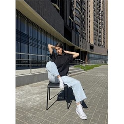 Футболка женская оверсайз черная Арт. 001 (Черный)