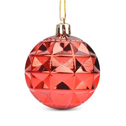 Новогоднее подвесное украшение из полистирола в ассортименте, набор из 19 штук (шар: 7 см - 3 шт, 6 см - 16 шт) / 5,8x23,2x34,8см.