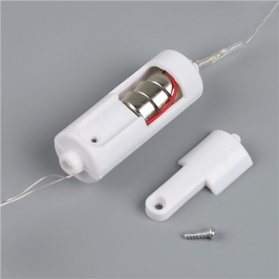 Светодиодные бусы «Звездочки», 80 см, LED(1608)-16-4.6V, AG13×3 (в компл.), 3 режима свечение тёплое белое