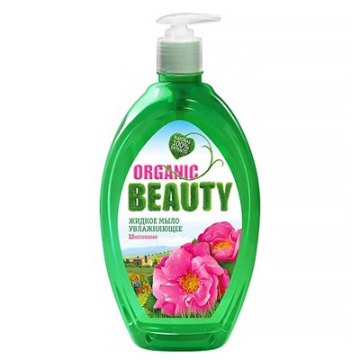 ОРГ.БЬЮТИ МЫЛО жидкое 500мл УВЛАЖНЯЮЩ.с доз. Шиповник /8