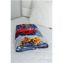 Покрывало детское стеганое бязь 1,5 сп хлопок 100% Роботы