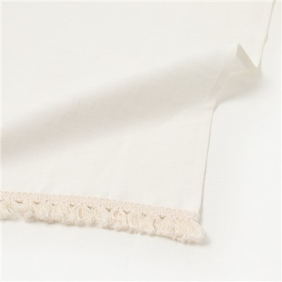 Дорожка на стол «Этель» Linen style, 40×146 см, 100% лён, белая