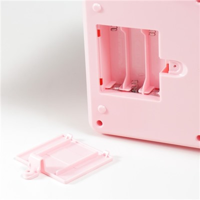 Копилка для денег с кодовым замком «Сейф. Коровка», звуковая, пластик, от батареек АА, розовый, 13×12×19 см