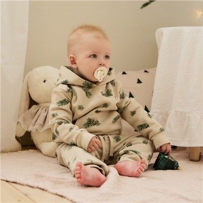 Костюм детский (худи, брюки) «Крошка Я. Еловые веточки», рост 86-92 см