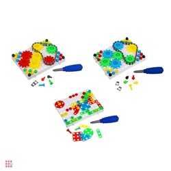 BY Конструктор Веселые шурупы, 22,5x15x4,5см, 2 дизайна