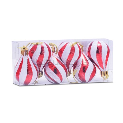 Набор новогодних украшений "Карамельки" (6шт х 5,8см)