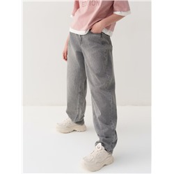 Брюки текстильные джинсовые для девочек