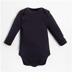 Боди детское «Крошка Я» BASIC LINE, рост 62-68 см, тёмно-серое