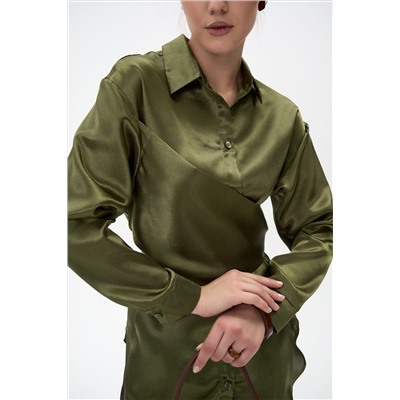 Рубашка Ямина (оливковый/уценка)
