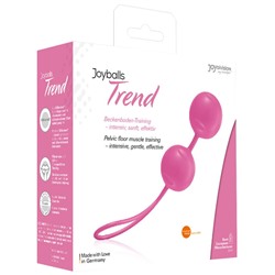 Нежно-розовые вагинальные шарики Joyballs Trend с петелькой
