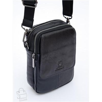Сумка мужская кожаная 8613S black Fuzhiniao