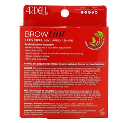 Ardell, Brow Tint, Dark Brown,, 5 Piece Set