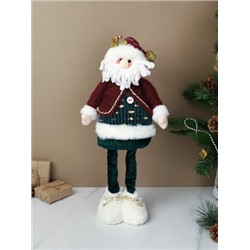 Новогоднее украшение Дед мороз на телескопических ножках 35/60 см / SH056-1 /уп 72/