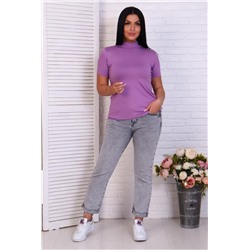 Водолазка 17507 с коротким рукавом (Сиреневый)
