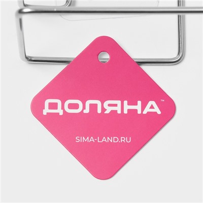 Держатель для туалетной бумаги Доляна, 17×8 см, на липучке