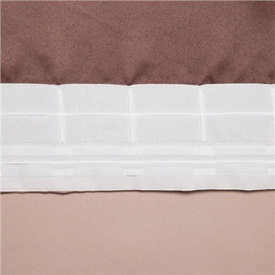 Штора блэкаут портьерная «Этель», 130×300 см, бежевая