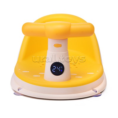 Детский стульчик - сиденье с термометром (желтый)