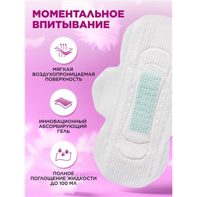Дневные гигиенические прокладки с анионовым чипом