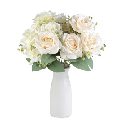 Цветок искусственный Букет роз 45 см / GT41-26 /уп 75/300/