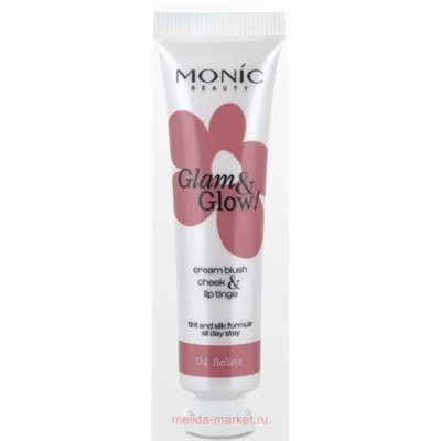 Корея Monic Beauty Румяна кремовые для лица Glow Up! Cream Blush Cheek&Lip Tiinge тон 04 Believe