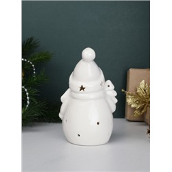 Фигурка Снеговик с подсветкой 13 см новогодний / YZ24719 /уп 48/LED