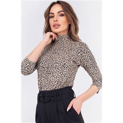 Женская водолазка из вискозы рукав 3/4 Happyfox