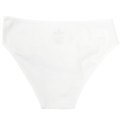 7892-01 Трусы для девочки в рубчик белые (BAYKAR)